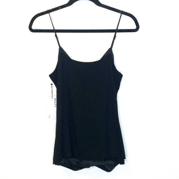 Bailey 44 NWT $178 M Black Elize Twisted Front Camisole - Picture 6 of 6